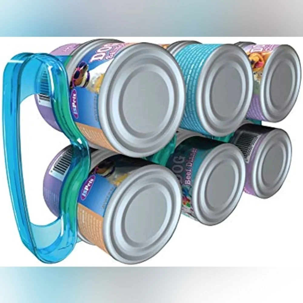 Duke-N-Boots Pantry Pack, Stackable Cat and Dog Food Organizer, Blue, Fits 5.5 o